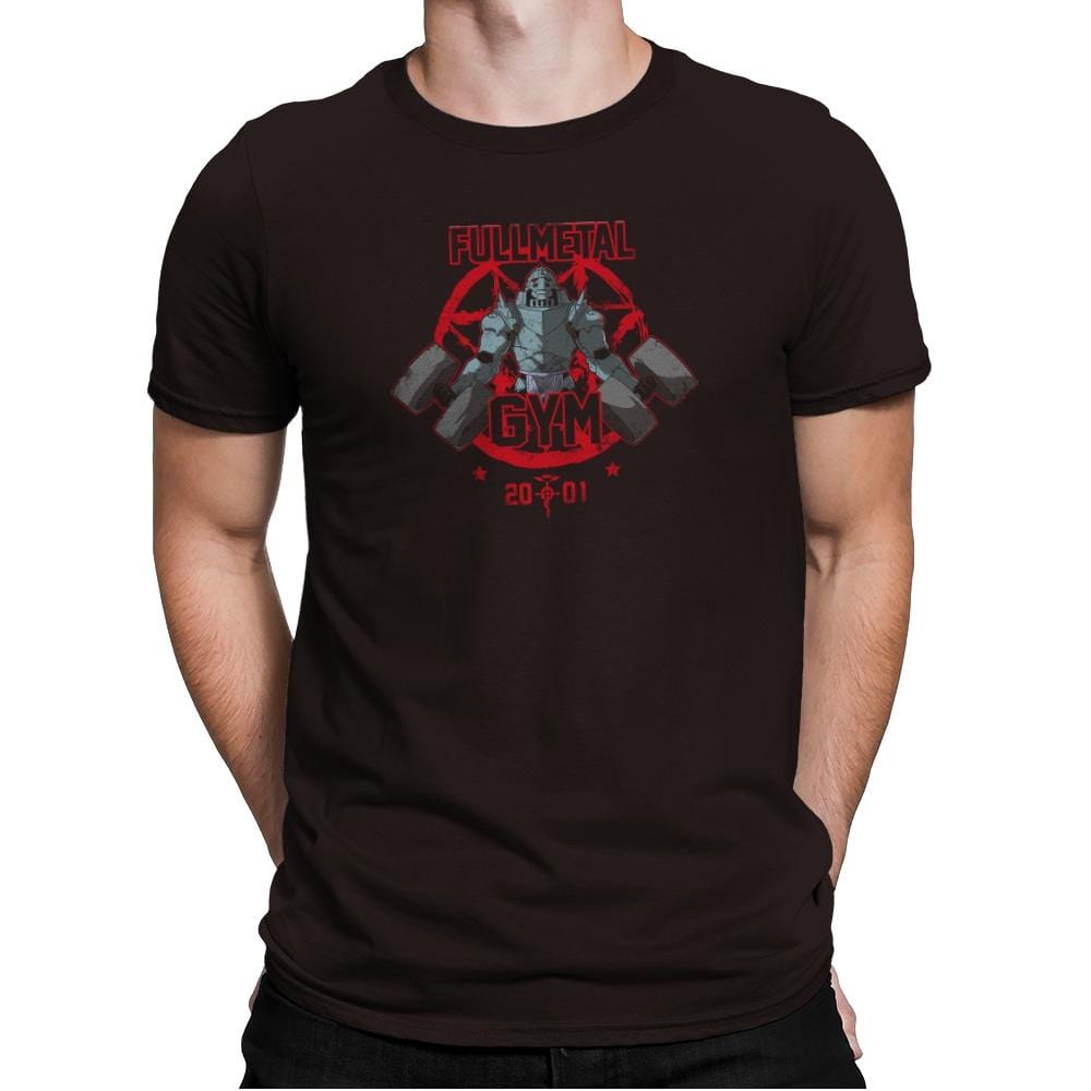 Fullmetal Gym Exclusive - Anime History Lesson - Mens Premium T-Shirts RIPT Apparel Small / Dark Chocolate