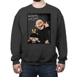 Funny Faces and Hand - Crew Neck Sweatshirt Crew Neck Sweatshirt RIPT Apparel Small / Charcoal