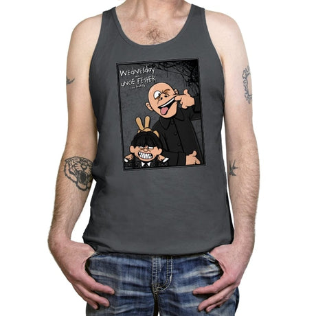 Funny Faces and Hand - Tanktop Tanktop RIPT Apparel X-Small / Asphalt