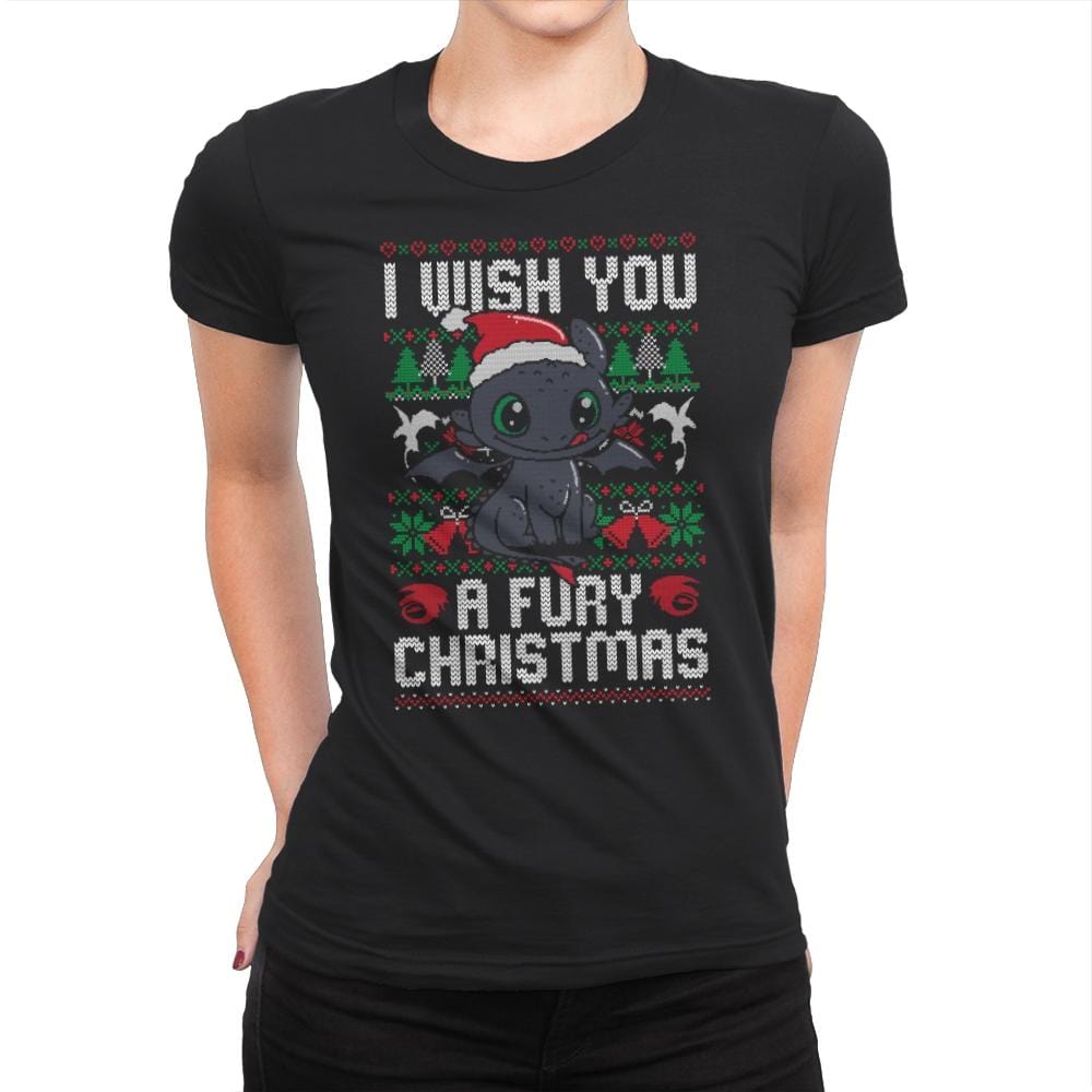 Fury Christmas - Womens Premium T-Shirts RIPT Apparel Small / 151515