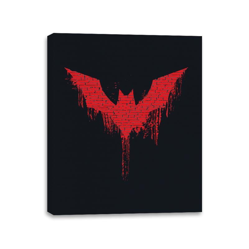 Future Bat Graffiti - Canvas Wraps Canvas Wraps RIPT Apparel 11x14 / Black