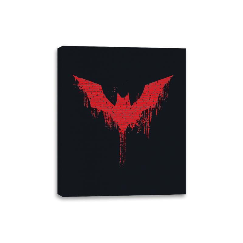 Future Bat Graffiti - Canvas Wraps Canvas Wraps RIPT Apparel 8x10 / Black