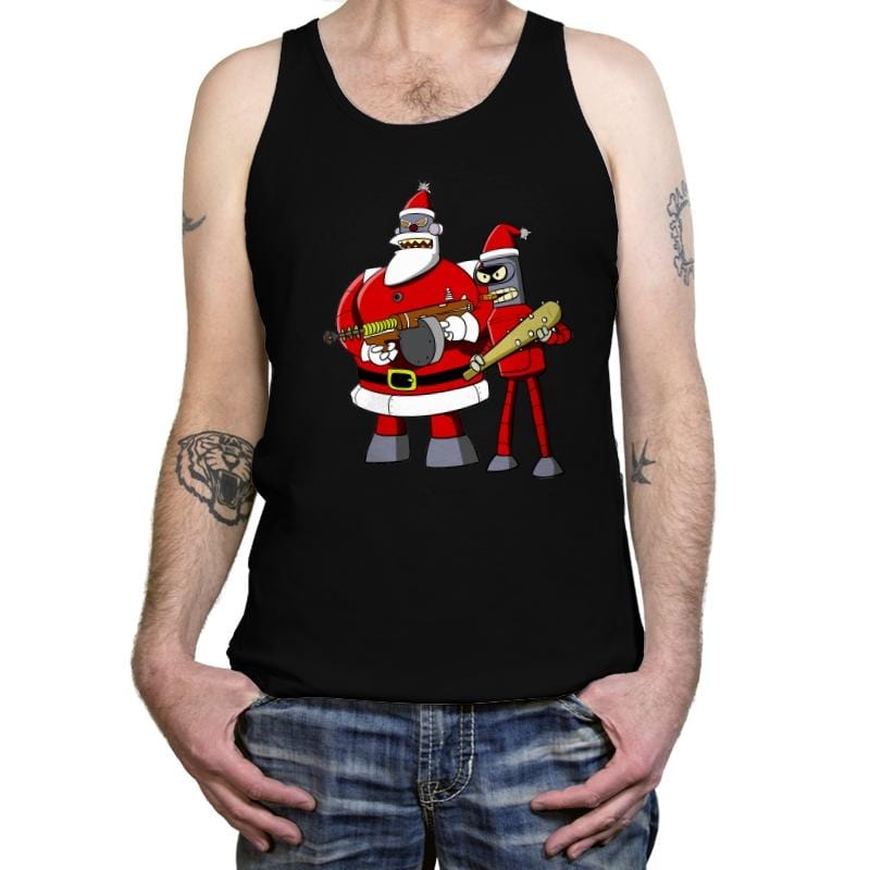 Future Christmas Pulp - Tanktop Tanktop RIPT Apparel X-Small / Black