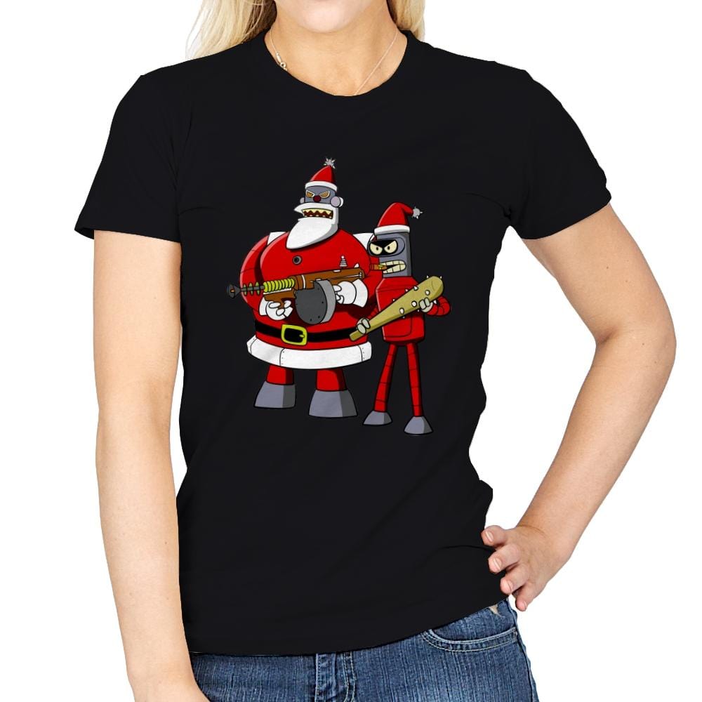 Future Christmas Pulp - Womens T-Shirts RIPT Apparel Small / Black