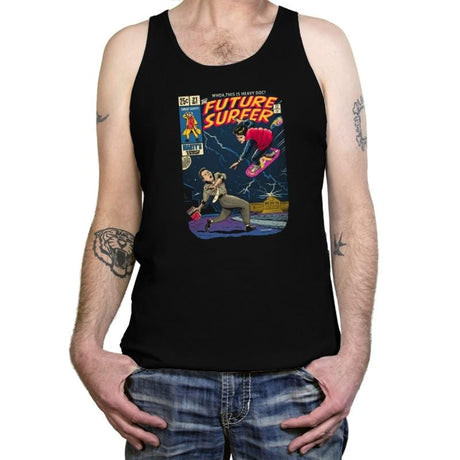 Future Surfer - Tanktop Tanktop RIPT Apparel X-Small / Black