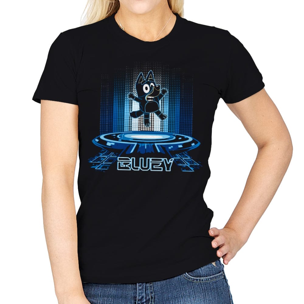 Futuristic Bluey - Womens T-Shirts RIPT Apparel Small / Black