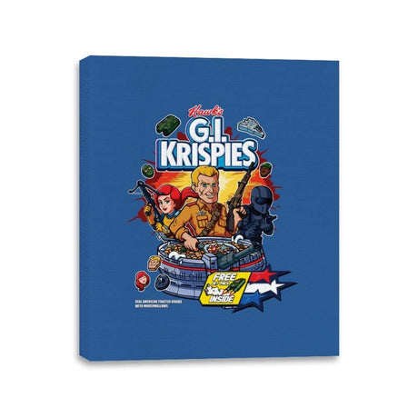 G.I. Krispies - Canvas Wraps Canvas Wraps RIPT Apparel 11x14 / Royal