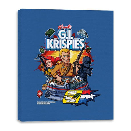 G.I. Krispies - Canvas Wraps Canvas Wraps RIPT Apparel 16x20 / Royal