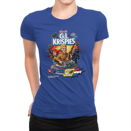G.I. Krispies - Womens Premium T-Shirts RIPT Apparel Small / Royal