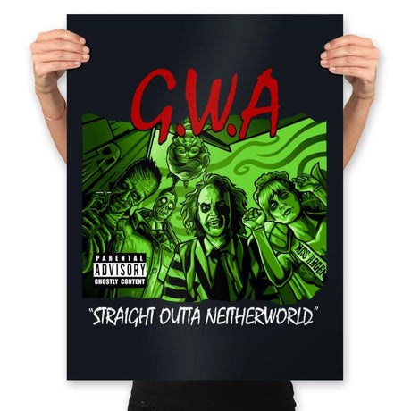 G.W.A - Prints Posters RIPT Apparel 18x24 / Black