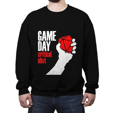 Game Day - Crew Neck Sweatshirt Crew Neck Sweatshirt RIPT Apparel Small / Black