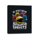 Game Ghosts Retro - Canvas Wraps Canvas Wraps RIPT Apparel 11x14 / Black