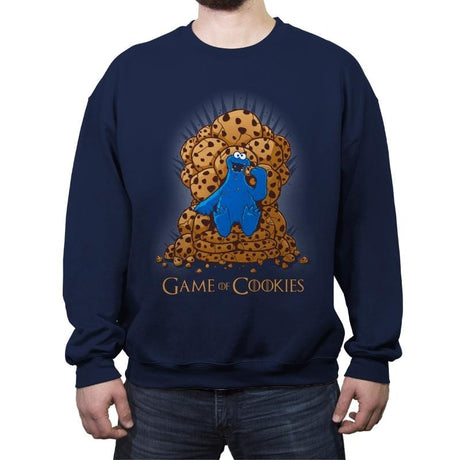 Game Of Cookies - Crew Neck Sweatshirt Crew Neck Sweatshirt RIPT Apparel Small / Navy