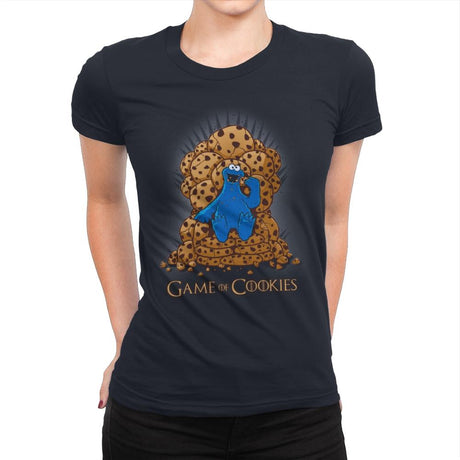 Game Of Cookies - Womens Premium T-Shirts RIPT Apparel Small / Midnight Navy