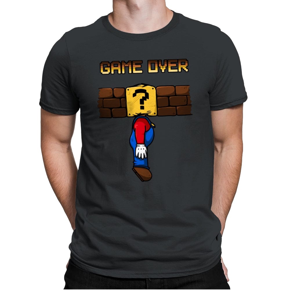 Game Over - Mens Premium T-Shirts RIPT Apparel Small / Heavy Metal