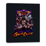 Game Over Retro Gamer - Canvas Wraps Canvas Wraps RIPT Apparel 16x20 / Black