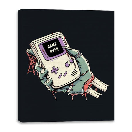 Game Over - Zombie - Canvas Wraps Canvas Wraps RIPT Apparel 16x20 / Black