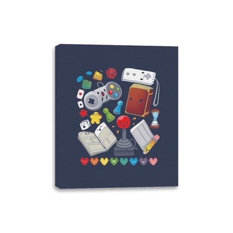 Game World - Canvas Wraps Canvas Wraps RIPT Apparel 8x10 / Navy