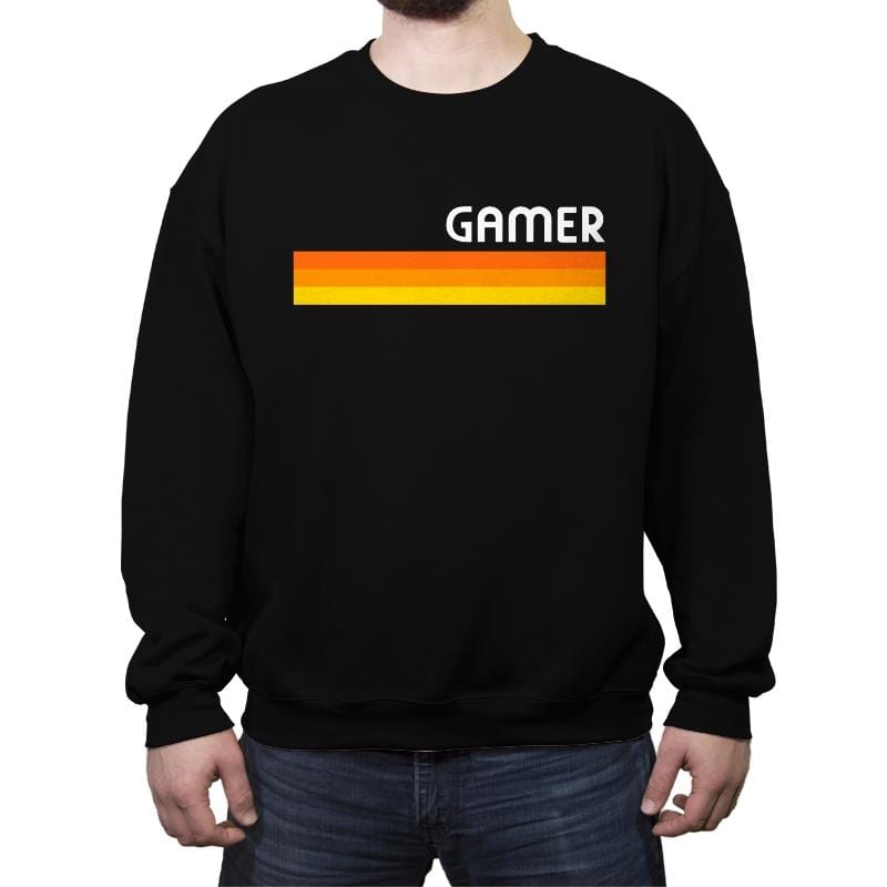 Gamer Baby - Crew Neck Sweatshirt Crew Neck Sweatshirt RIPT Apparel Small / Black