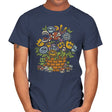 Gamer's Bouquet - Mens T-Shirts RIPT Apparel Small / Navy