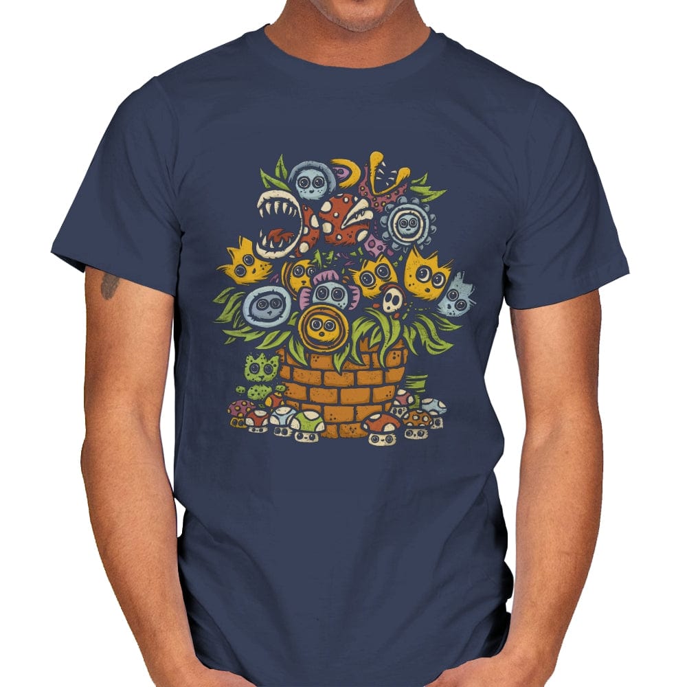 Gamer's Bouquet - Mens T-Shirts RIPT Apparel Small / Navy