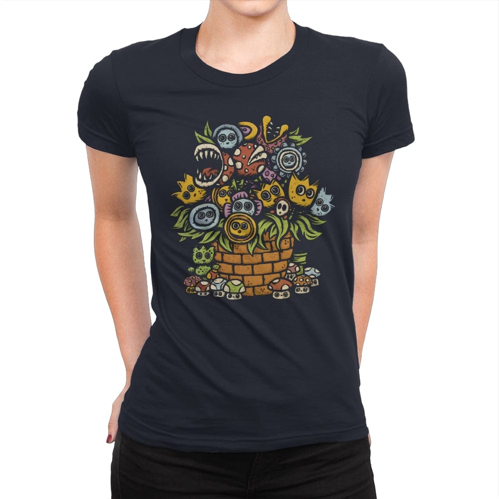 Gamer's Bouquet - Womens Premium T-Shirts RIPT Apparel Small / Midnight Navy