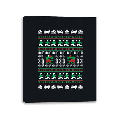 Games Of Christmas Past - Canvas Wraps Canvas Wraps RIPT Apparel 11x14 / Black