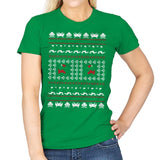 Games Of Christmas Past - Womens T-Shirts RIPT Apparel Small / Irish Green