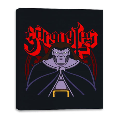 Gargoyle Metal - Canvas Wraps Canvas Wraps RIPT Apparel 16x20 / Black