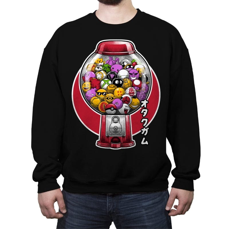 Geeky Gum Machine - Crew Neck Sweatshirt Crew Neck Sweatshirt RIPT Apparel Small / Black