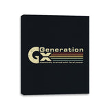 Gen X Gamer - Canvas Wraps Canvas Wraps RIPT Apparel 11x14 / Black