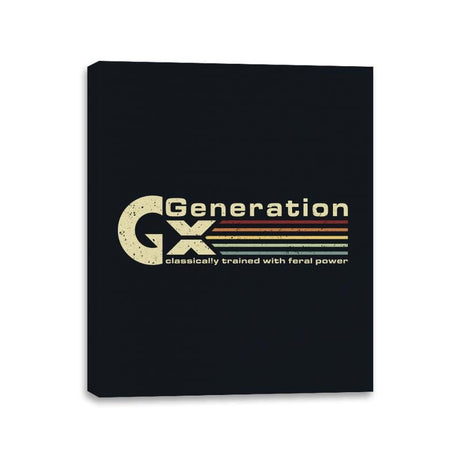 Gen X Gamer - Canvas Wraps Canvas Wraps RIPT Apparel 11x14 / Black