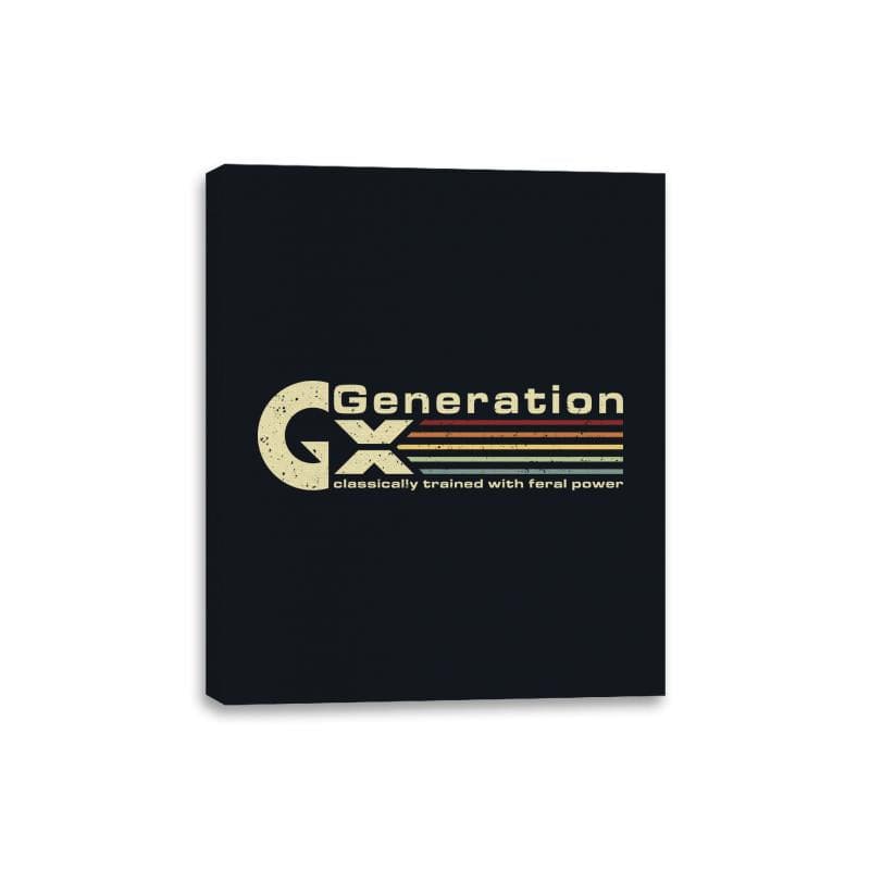 Gen X Gamer - Canvas Wraps Canvas Wraps RIPT Apparel 8x10 / Black