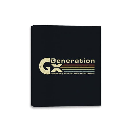 Gen X Gamer - Canvas Wraps Canvas Wraps RIPT Apparel 8x10 / Black