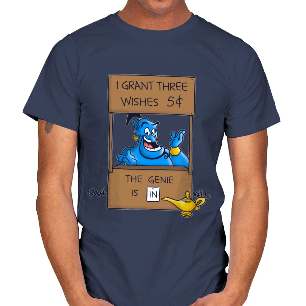 Genie Help - Mens T-Shirts RIPT Apparel Small / Navy