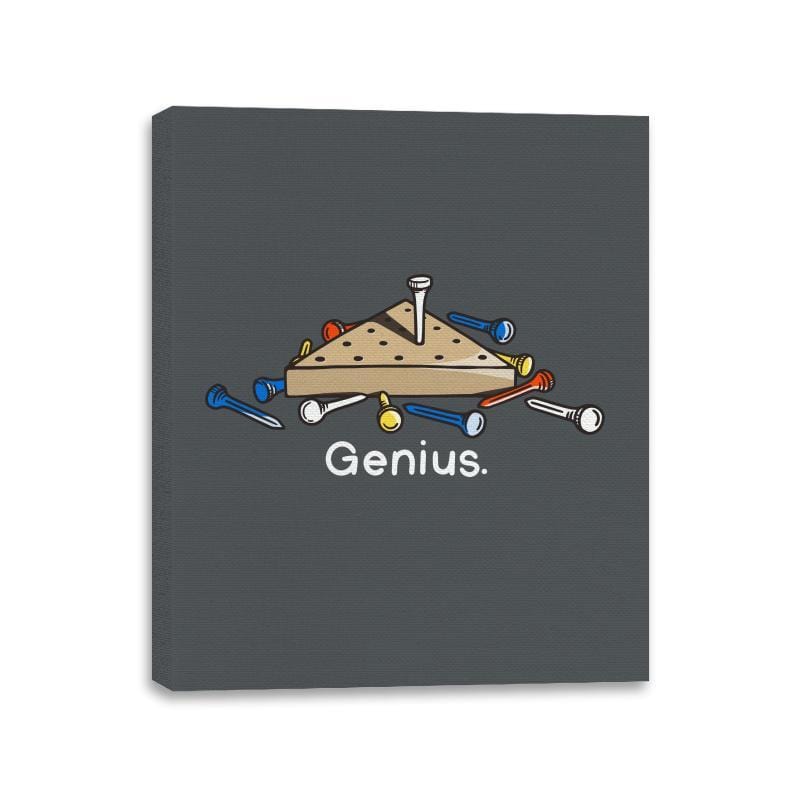 Genius - Canvas Wraps Canvas Wraps RIPT Apparel 11x14 / Charcoal