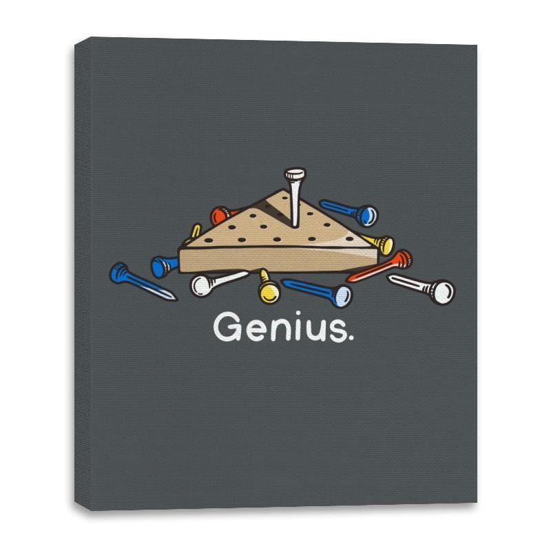 Genius - Canvas Wraps Canvas Wraps RIPT Apparel 16x20 / Charcoal