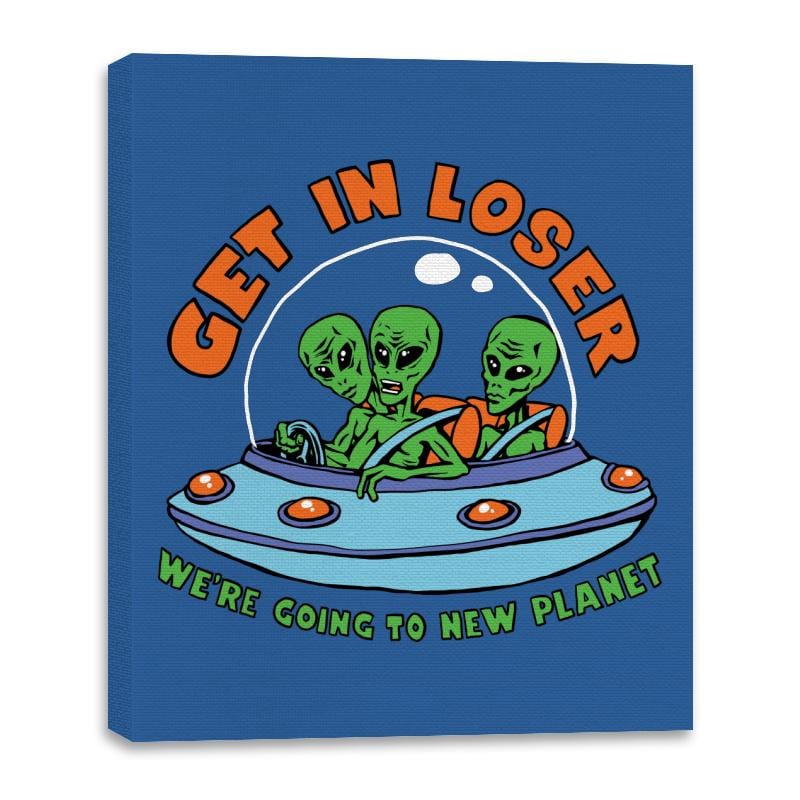 Get in Alien - Canvas Wraps Canvas Wraps RIPT Apparel 16x20 / Royal