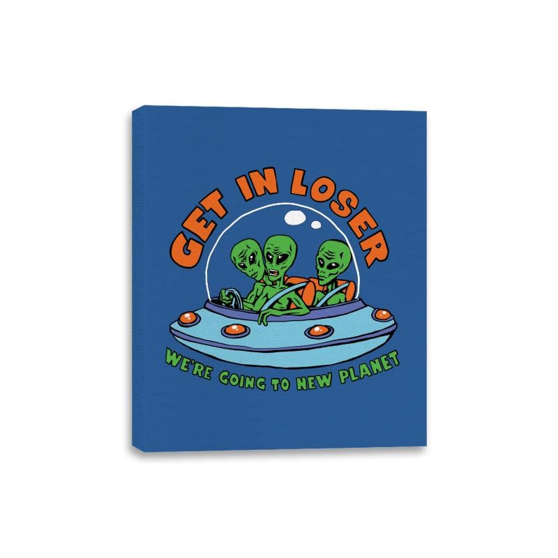 Get in Alien - Canvas Wraps Canvas Wraps RIPT Apparel 8x10 / Royal