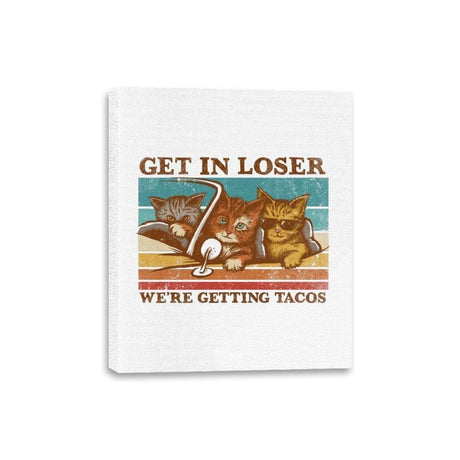 Get in Loser - Canvas Wraps Canvas Wraps RIPT Apparel 8x10 / White