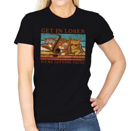 Get in Loser - Womens T-Shirts RIPT Apparel Small / Black