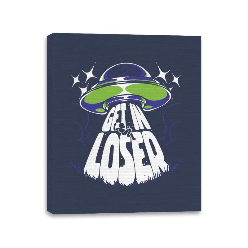 Get in the UFO - Canvas Wraps Canvas Wraps RIPT Apparel 11x14 / Navy