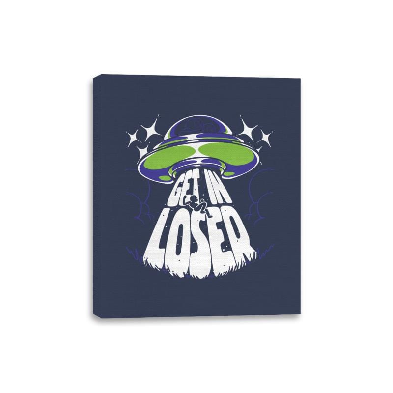 Get in the UFO - Canvas Wraps Canvas Wraps RIPT Apparel 8x10 / Navy