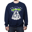 Get in the UFO - Crew Neck Sweatshirt Crew Neck Sweatshirt RIPT Apparel Small / Navy