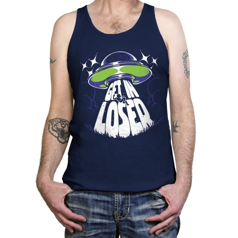 Get in the UFO - Tanktop Tanktop RIPT Apparel X-Small / Navy