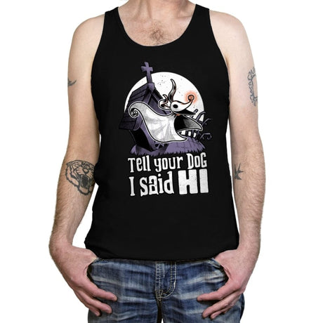 Ghost Animation Dog - Tanktop Tanktop RIPT Apparel X-Small / Black