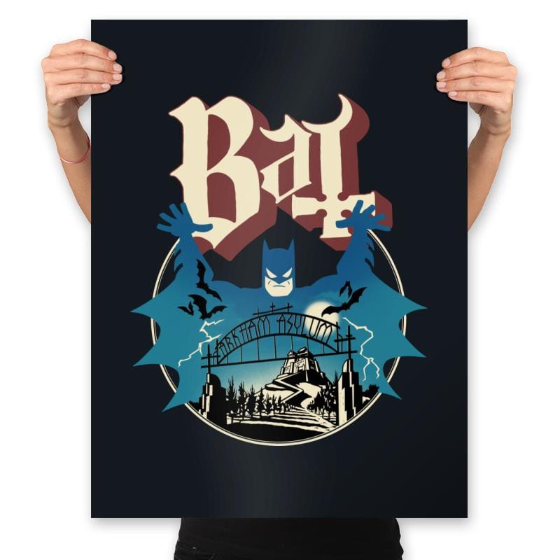 Ghost Bat - Prints Posters RIPT Apparel 18x24 / Black