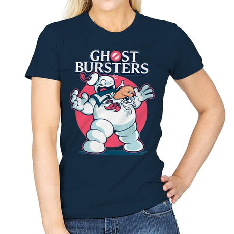 Ghost Bursters - Womens T-Shirts RIPT Apparel Small / Navy