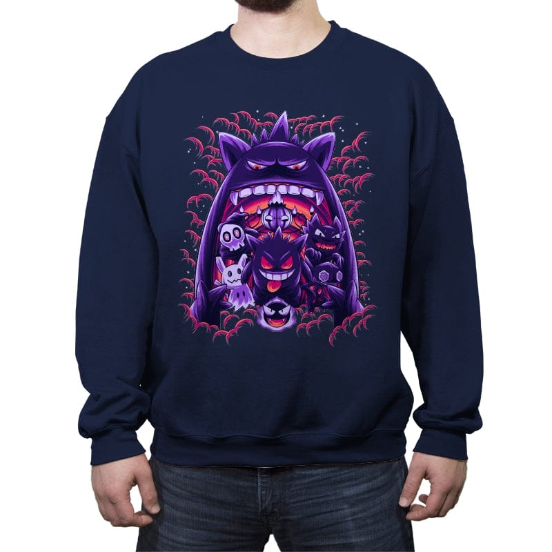 Ghost Type Club - Crew Neck Sweatshirt Crew Neck Sweatshirt RIPT Apparel Small / Navy