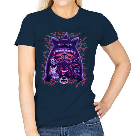 Ghost Type Club - Womens T-Shirts RIPT Apparel Small / Navy